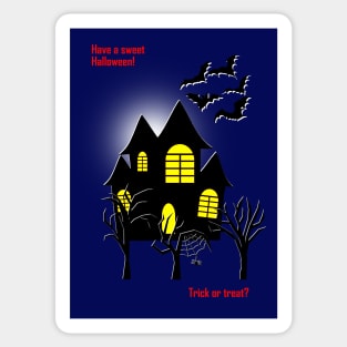 Halloween. Gloomy house Sticker